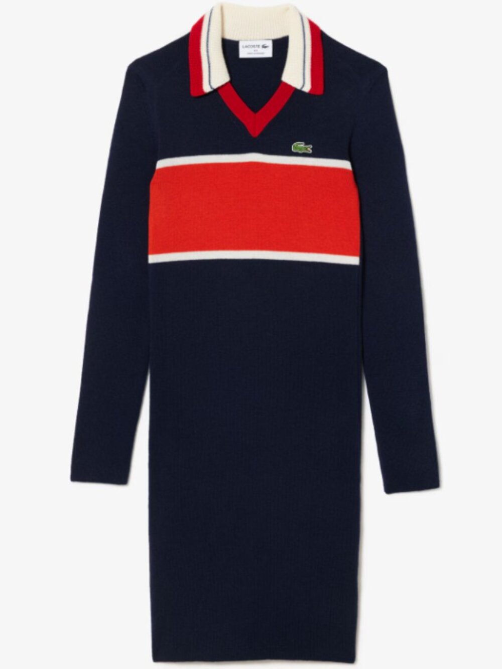 Lacoste Made in France Contrast Polo Dress